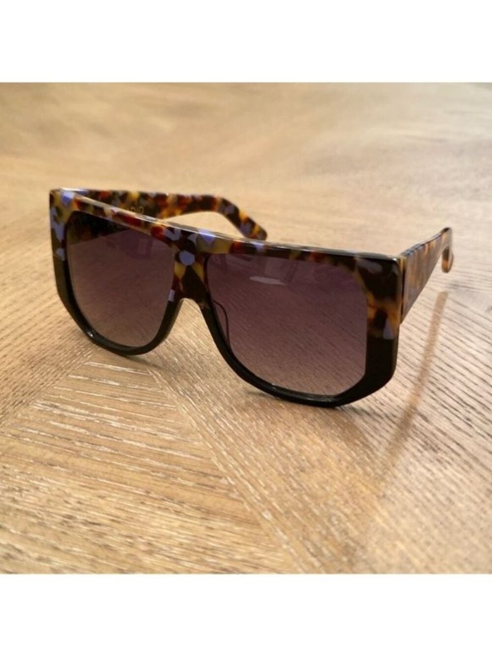 NWT HADID EYEWEAR Frequent Flyer ClubMasters, Black & Tortoise - Picture 5 of 11